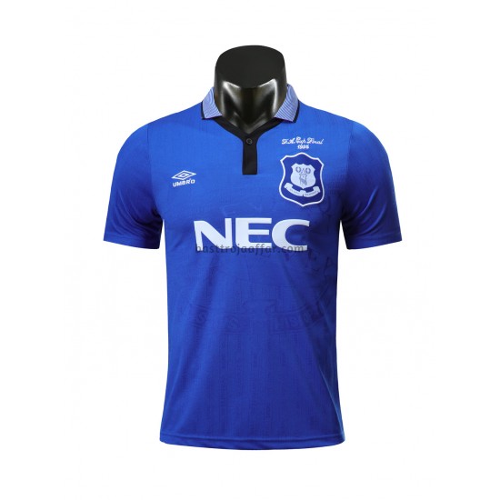 Everton Retro Hemma Fotbollströja 1995 Kortärmad