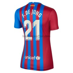 FC Barcelona Frenkie de Jong 21 Dam Hemma Fotbollströja 2021-2022 Kortärmad