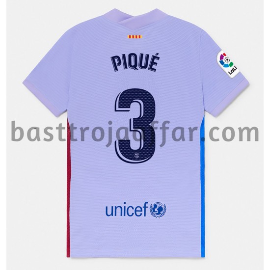 FC Barcelona Gerard Pique 3 Borta Fotbollströja 2021-2022 Kortärmad
