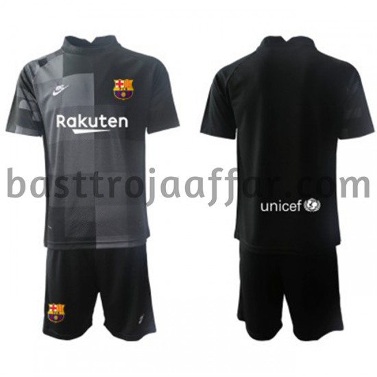 FC Barcelona Målvakt Barn Borta Fotbollströja 2021-2022 Kortärmad