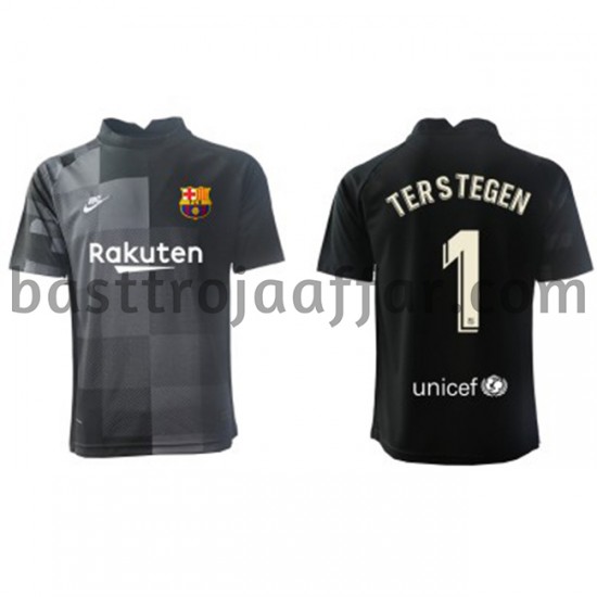 FC Barcelona Målvakt Ter Stegen 1 Borta Fotbollströja 2021-2022 Kortärmad