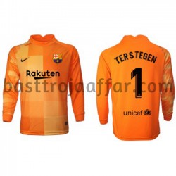FC Barcelona Målvakt Ter Stegen 1 Hemma Fotbollströja 2021-2022 Långärmad FC Barcelona Målvakt Ter Stegen 1 Hemma Fotbollströja 2021-2022 Långärmad