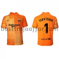 FC Barcelona Målvakt Ter Stegen 1 Hemma Fotbollströja 2021-2022 Kortärmad FC Barcelona Målvakt Ter Stegen 1 Hemma Fotbollströja 2021-2022 Kortärmad
