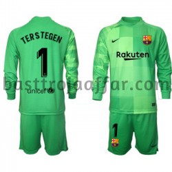 FC Barcelona Målvakt Ter Stegen 1 Barn Tredje Fotbollströja 2021-2022 Långärmad FC Barcelona Målvakt Ter Stegen 1 Barn Tredje Fotbollströja 2021-2022 Långärmad