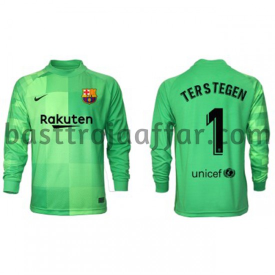FC Barcelona Målvakt Ter Stegen 1 Tredje Fotbollströja 2021-2022 Långärmad