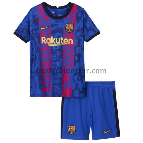 FC Barcelona Barn Tredje Fotbollströja 2021-2022 Kortärmad