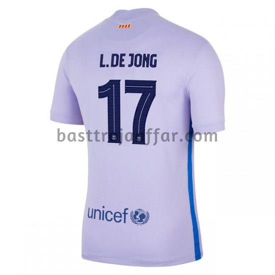 FC Barcelona Luke De Jong 17 Borta Fotbollströja 2021-2022 Kortärmad