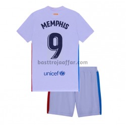 FC Barcelona Memphis Depay 9 Barn Borta Fotbollströja 2021-2022 Kortärmad FC Barcelona Memphis Depay 9 Barn Borta Fotbollströja 2021-2022 Kortärmad