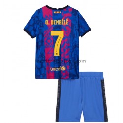 FC Barcelona O. Dembele 7 Barn Tredje Fotbollströja 2021-2022 Kortärmad FC Barcelona O. Dembele 7 Barn Tredje Fotbollströja 2021-2022 Kortärmad