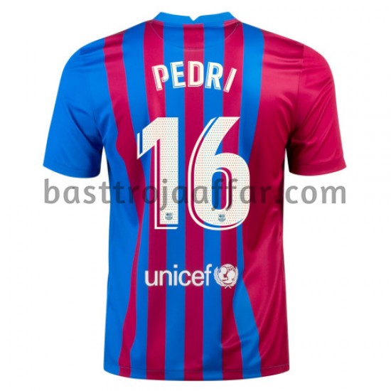 FC Barcelona Pedri 16 Hemma Fotbollströja 2021-2022 Kortärmad