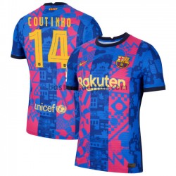 FC Barcelona Philippe Coutinho 14 Tredje Fotbollströja 2021-2022 Kortärmad FC Barcelona Philippe Coutinho 14 Tredje Fotbollströja 2021-2022 Kortärmad