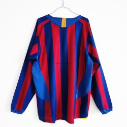 FC Barcelona Retro Hemma Fotbollströja 2005-2006 Långärmad