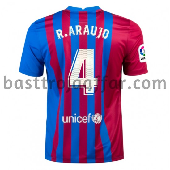 FC Barcelona Ronald Araujo 4 Hemma Fotbollströja 2021-2022 Kortärmad