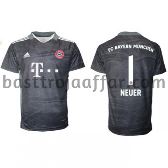 FC Bayern München Målvakt Manuel Neuer 1 Borta Fotbollströja 2021-2022 Kortärmad
