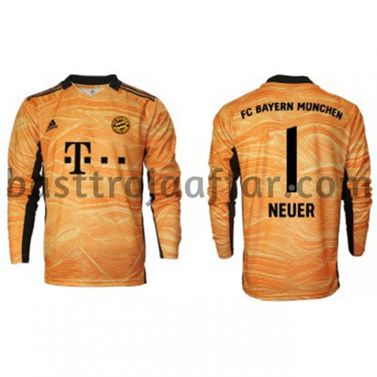 FC Bayern München Målvakt Manuel Neuer 1 Hemma Fotbollströja 2021-2022 Långärmad