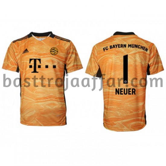 FC Bayern München Målvakt Manuel Neuer 1 Hemma Fotbollströja 2021-2022 Kortärmad