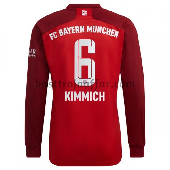FC Bayern München Joshua Kimmich 6 Hemma Fotbollströja 2021-2022 Långärmad