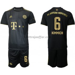 FC Bayern München Joshua Kimmich 6 Barn Borta Fotbollströja 2021-2022 Kortärmad