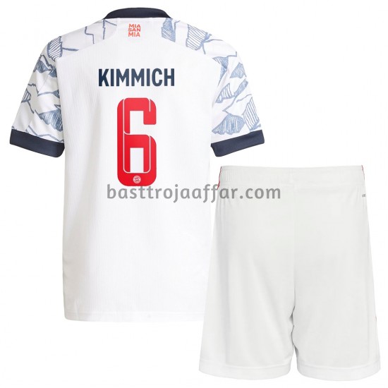 FC Bayern München Joshua Kimmich 6 Barn Tredje Fotbollströja 2021-2022 Kortärmad