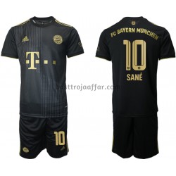 FC Bayern München Leroy Sane 10 Barn Borta Fotbollströja 2021-2022 Kortärmad