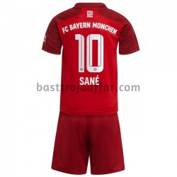 FC Bayern München Leroy Sane 10 Barn Hemma Fotbollströja 2021-2022 Kortärmad