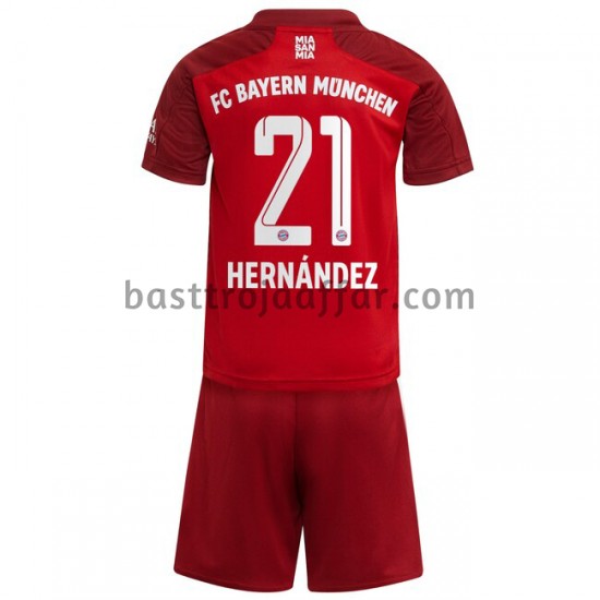 FC Bayern München Lucas Hernandez 21 Barn Hemma Fotbollströja 2021-2022 Kortärmad