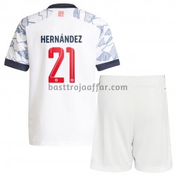 FC Bayern München Lucas Hernandez 21 Barn Tredje Fotbollströja 2021-2022 Kortärmad