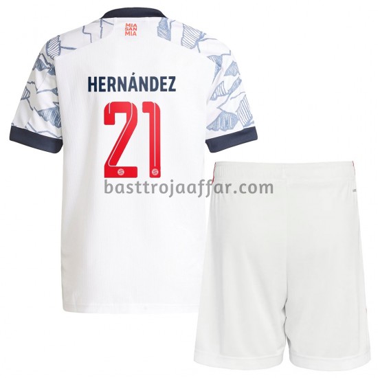 FC Bayern München Lucas Hernandez 21 Barn Tredje Fotbollströja 2021-2022 Kortärmad