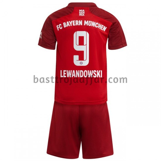 FC Bayern München Robert Lewandowski 9 Barn Hemma Fotbollströja 2021-2022 Kortärmad