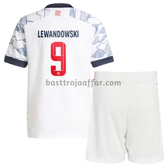 FC Bayern München Robert Lewandowski 9 Barn Tredje Fotbollströja 2021-2022 Kortärmad