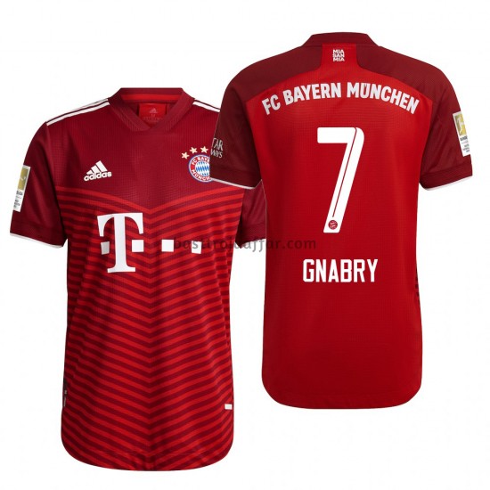 FC Bayern München Serge Gnabry 7 Hemma Fotbollströja 2021-2022 Kortärmad
