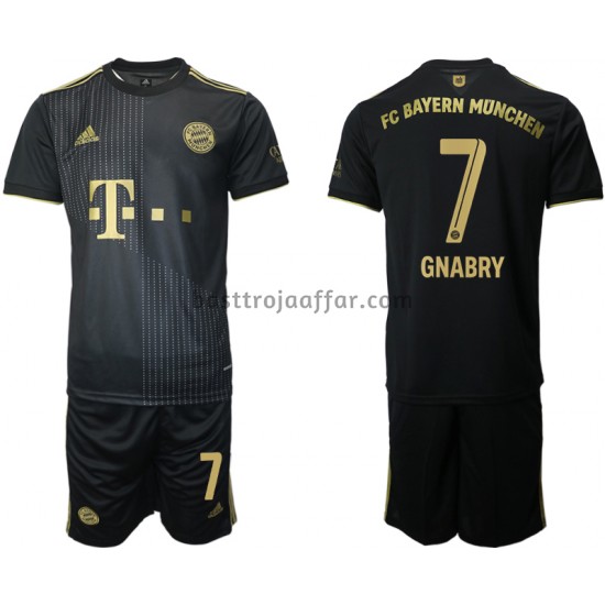 FC Bayern München Serge Gnabry 7 Barn Borta Fotbollströja 2021-2022 Kortärmad