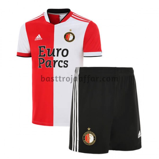 Feyenoord Rotterdam Barn Hemma Fotbollströja 2021-2022 Kortärmad