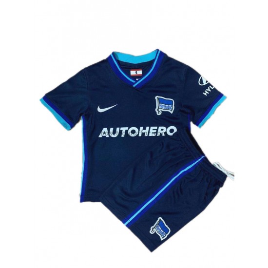 Hertha Berlin Barn Borta Fotbollströja 2021-2022 Kortärmad