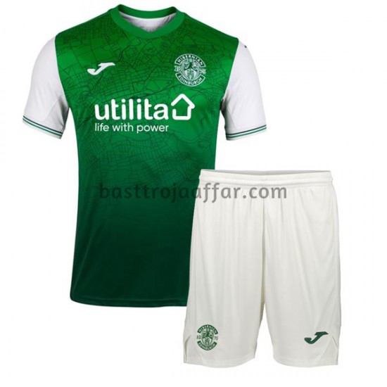 Hibernian Barn Hemma Fotbollströja 2021-2022 Kortärmad