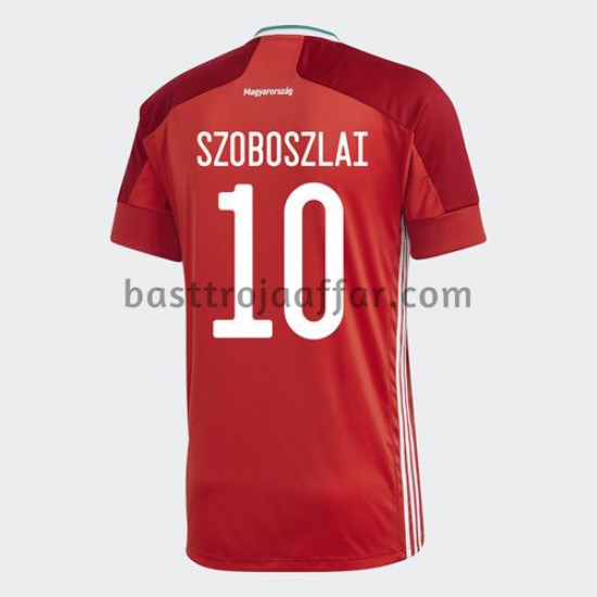 Ungern Dominik Szoboszlai 10 Hemma Fotbollströja EM 2020 Kortärmad