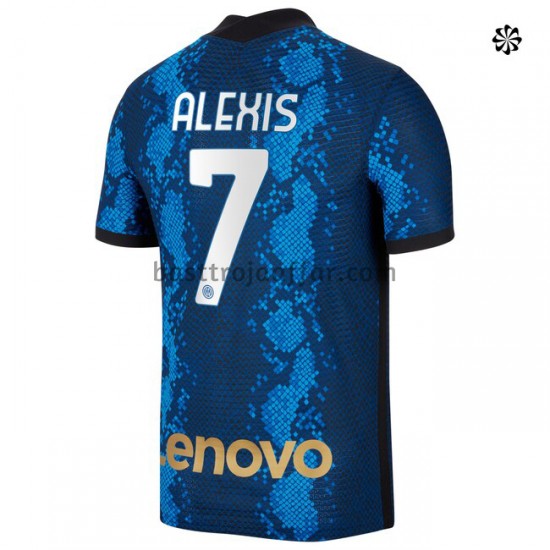 Inter Milan Alexis Sanchez 7 Hemma Fotbollströja 2021-2022 Kortärmad