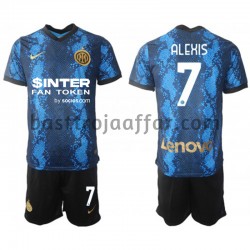 Inter Milan Alexis Sanchez 7 Barn Hemma Fotbollströja 2021-2022 Kortärmad