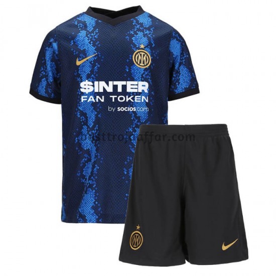 Inter Milan Barn Hemma Fotbollströja 2021-2022 Kortärmad