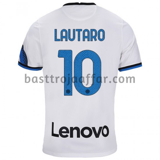 Inter Milan Lautaro Martinez 10 Borta Fotbollströja 2021-2022 Kortärmad