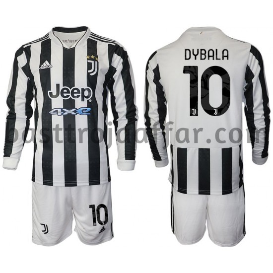 Juventus Dybala 10 Barn Hemma Fotbollströja 2021-2022 Långärmad