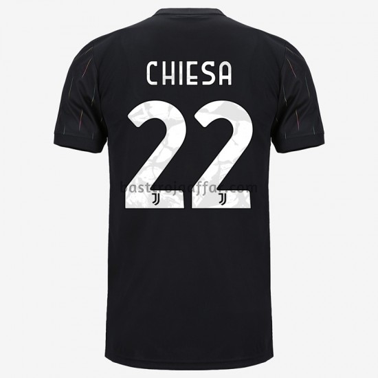 Juventus Federico Chiesa 22 Borta Fotbollströja 2021-2022 Kortärmad