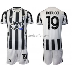 Juventus Leonardo Bonucci 19 Barn Hemma Fotbollströja 2021-2022 Kortärmad