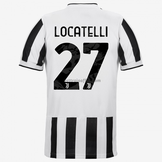 Juventus Manuel Locatelli 27 Hemma Fotbollströja 2021-2022 Kortärmad