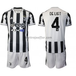 Juventus Matthijs de Ligt 4 Barn Hemma Fotbollströja 2021-2022 Kortärmad Juventus Matthijs de Ligt 4 Barn Hemma Fotbollströja 2021-2022 Kortärmad