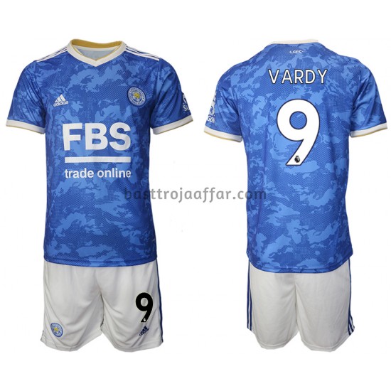 Leicester City Jamie Vardy 9 Barn Hemma Fotbollströja 2021-2022 Kortärmad