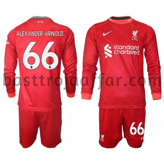 Liverpool Alexander Arnold 66 Barn Hemma Fotbollströja 2021-2022 Långärmad