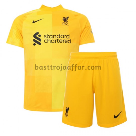 Liverpool Målvakt Barn Borta Fotbollströja 2021-2022 Kortärmad
