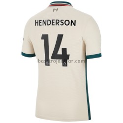 Liverpool Henderson 14 Borta Fotbollströja 2021-2022 Kortärmad