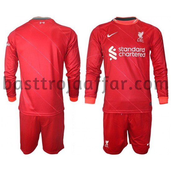 Liverpool Barn Hemma Fotbollströja 2021-2022 Långärmad